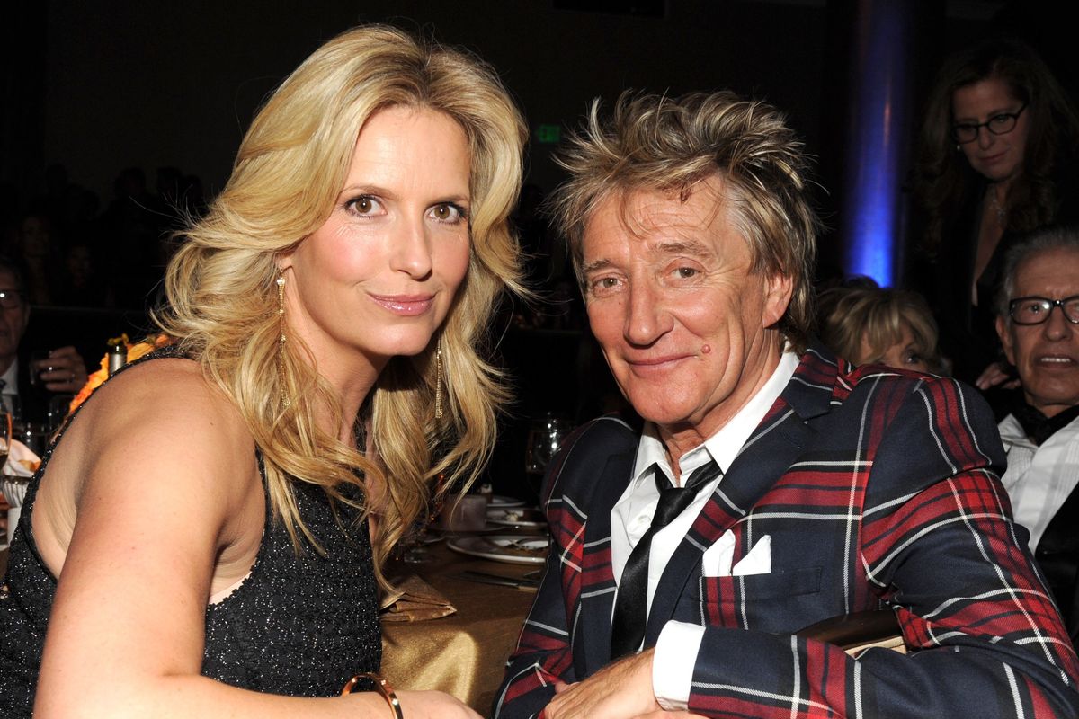 Rod Stewart and Penny Lancaster