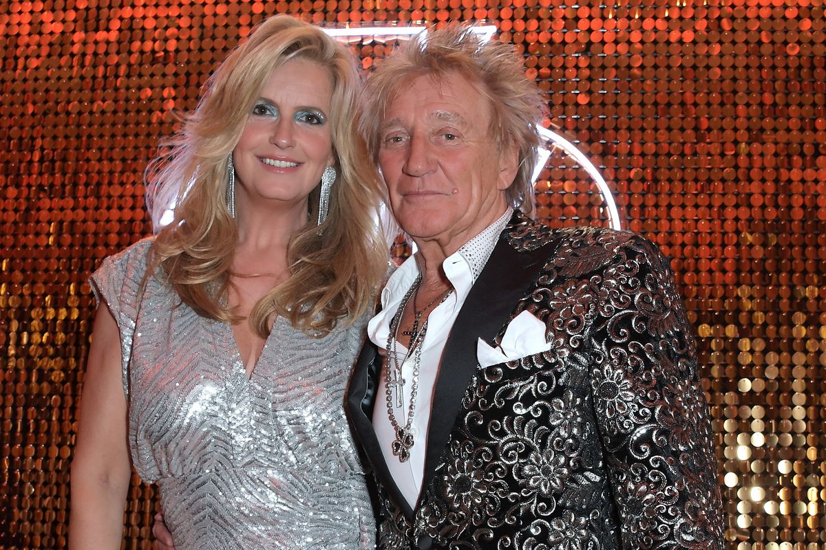 Rod Stewart and Penny Lancaster