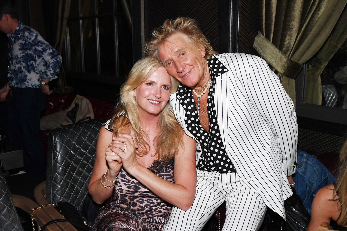 Rod Stewart and Penny Lancaster