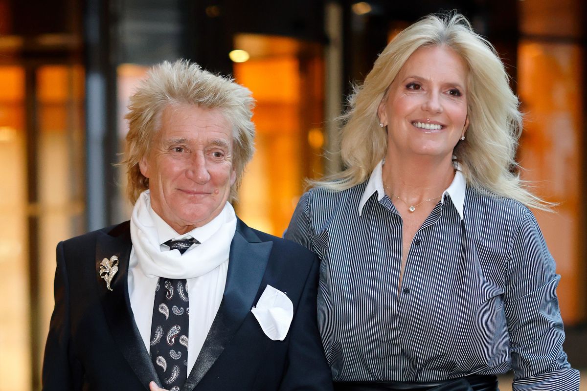 Rod Stewart and Penny Lancaster