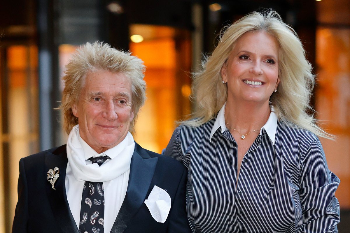 Rod Stewart and Penny Lancaster
