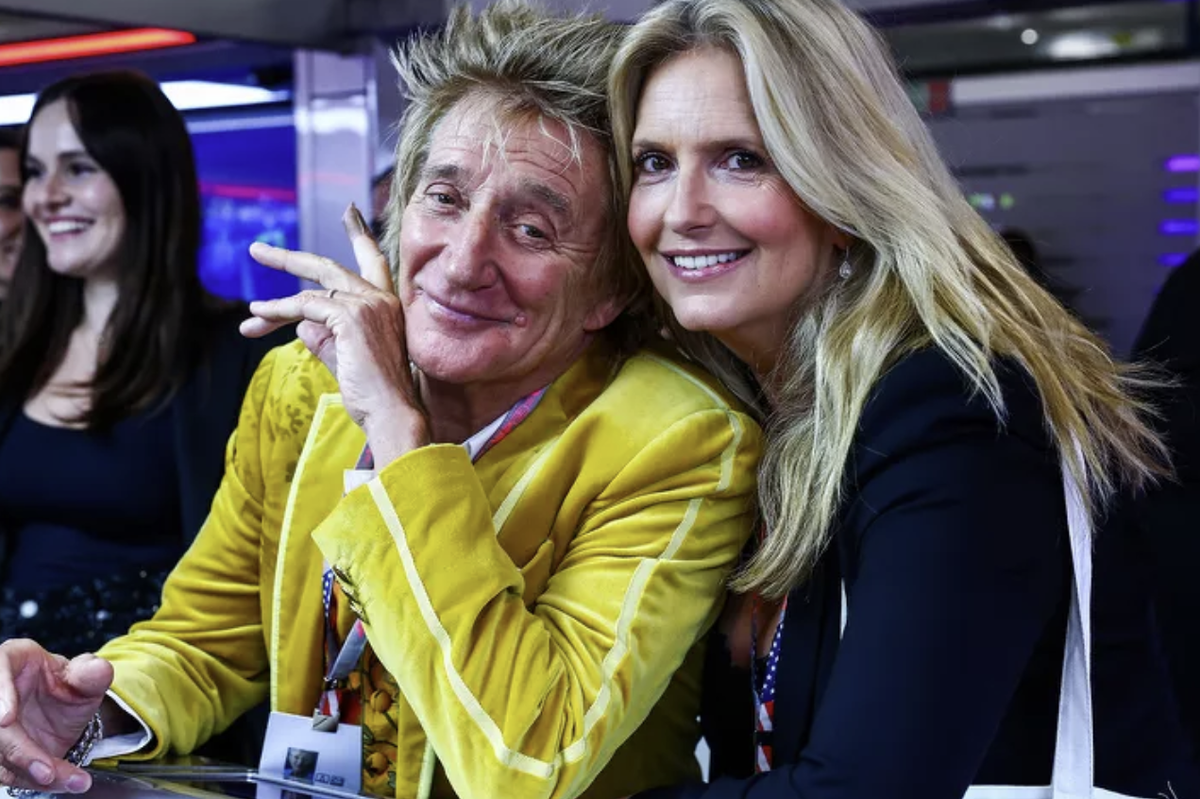 Rod Stewart and Penny Lancaster