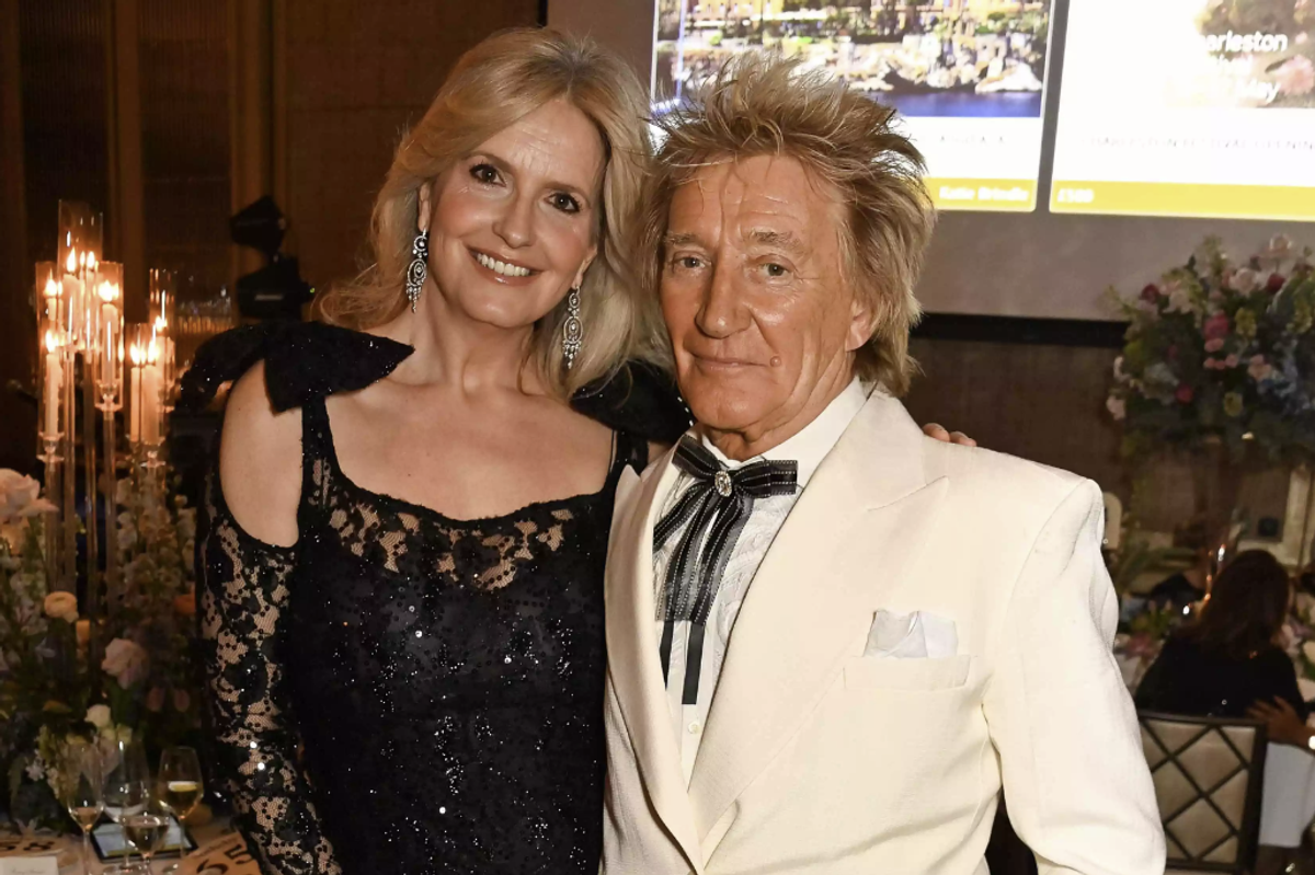Rod Stewart and Penny Lancaster