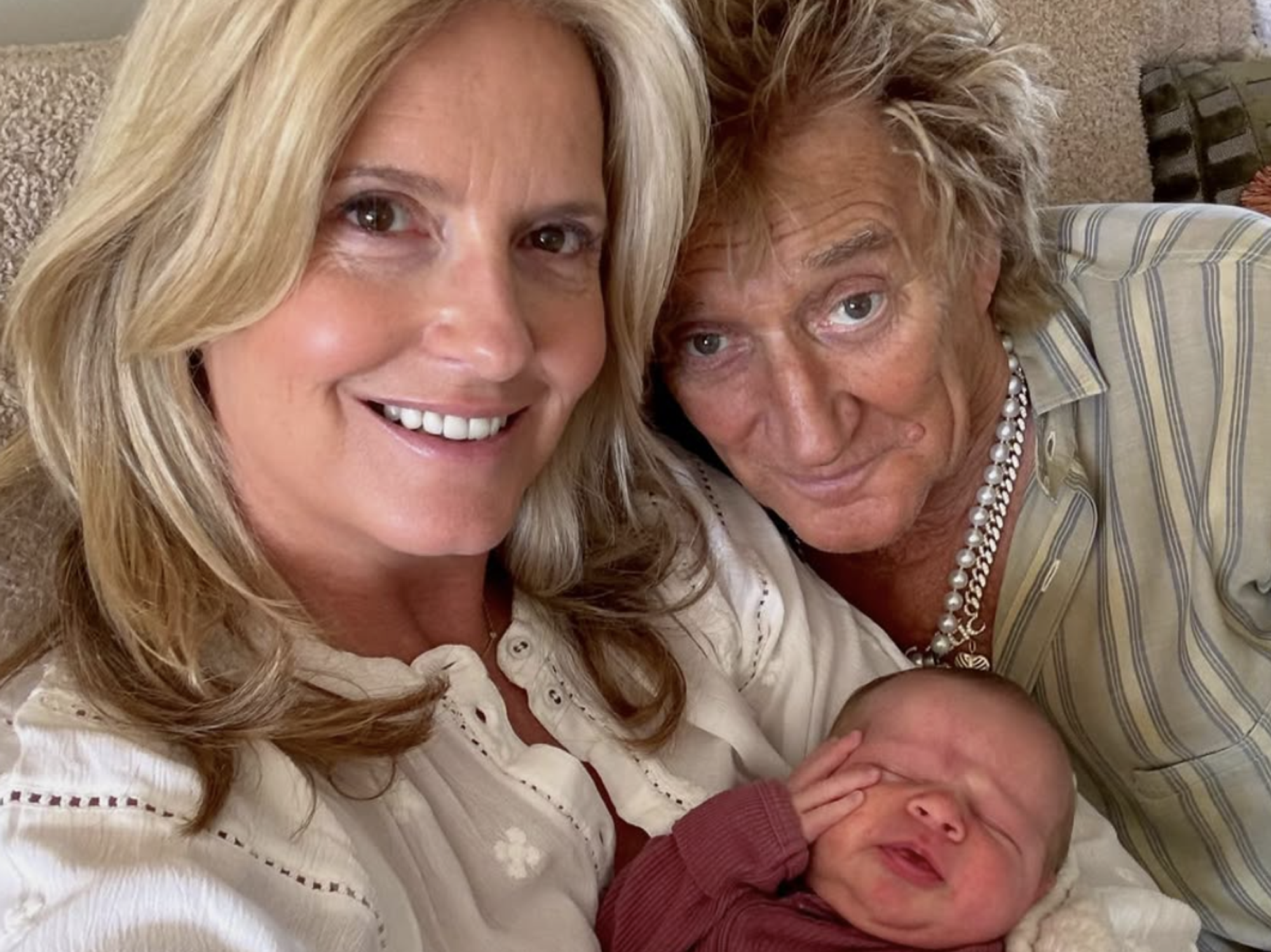 Rod Stewart and Penny Lancaster