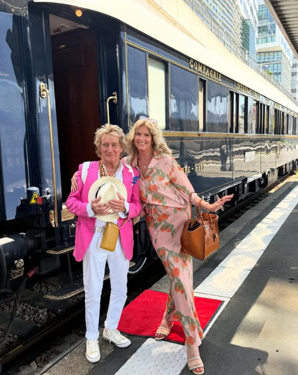 Rod Stewart and Penny Lancaster