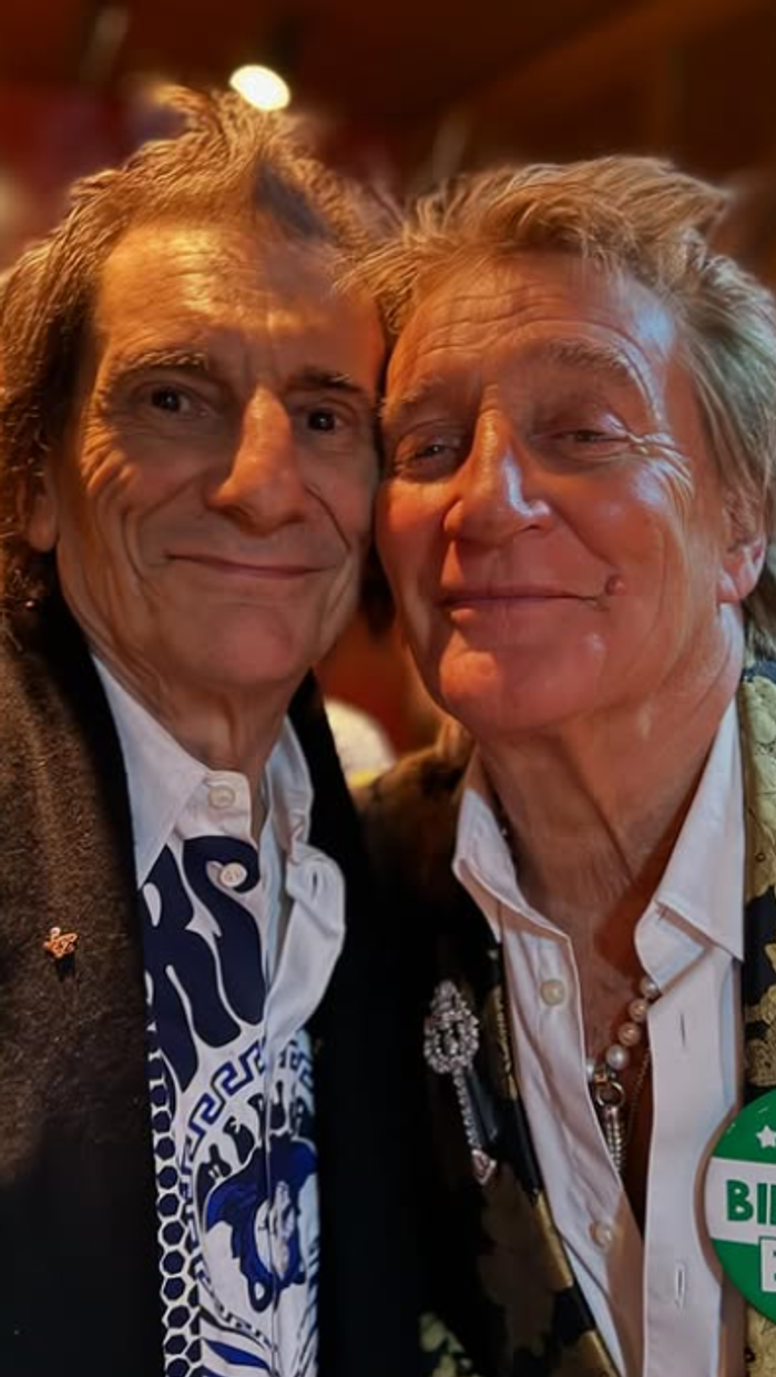 Rod Stewart and Ronnie Wood