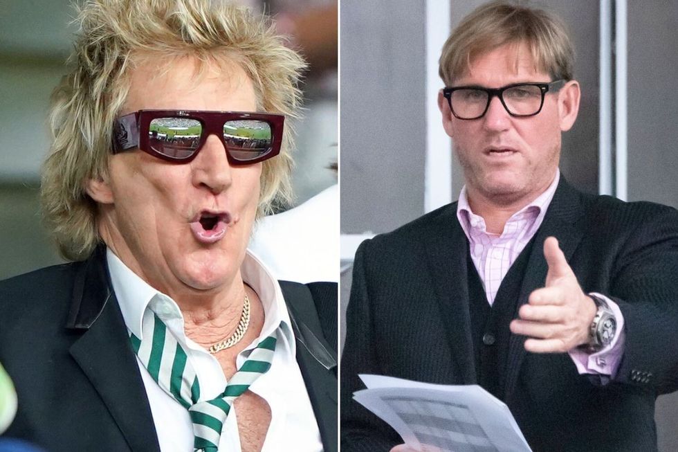 Rod Stewart and Simon Jordan