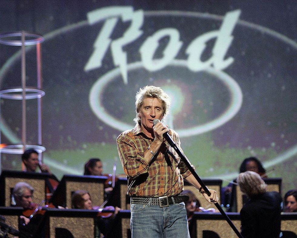 Rod Stewart in 2004 at AMA's