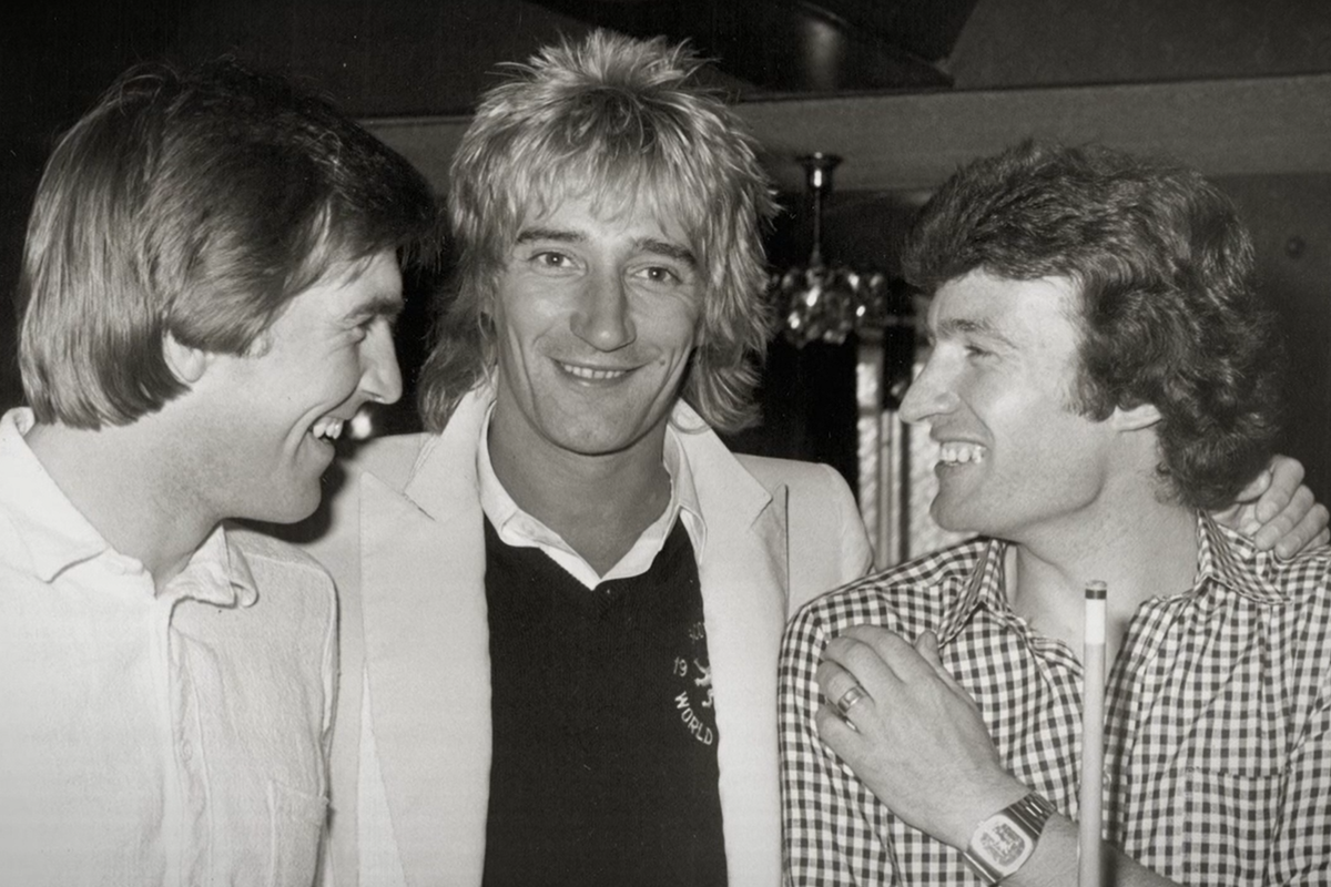 Rod Stewart, Sandy Jardine and Kenny Dalglish