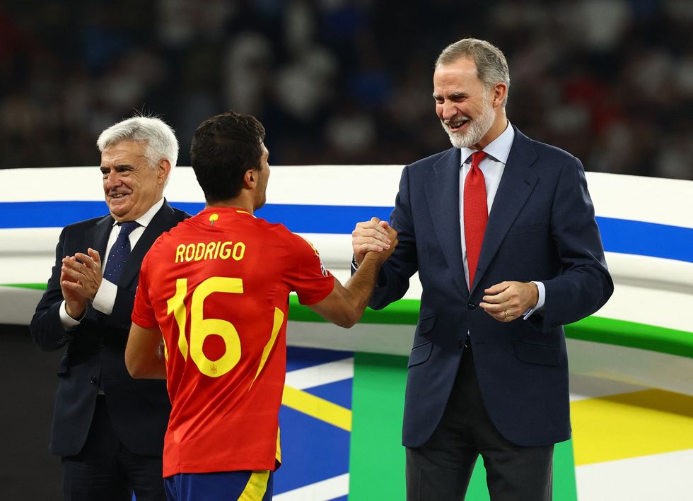 Rodri and Felipe VI