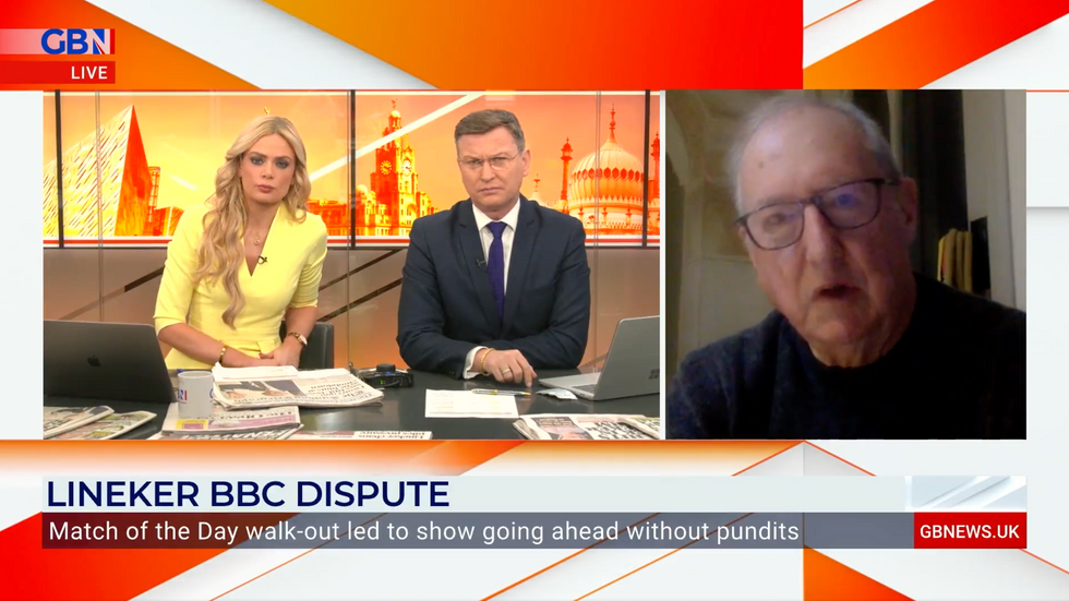 Roger Bolton talking to GB News