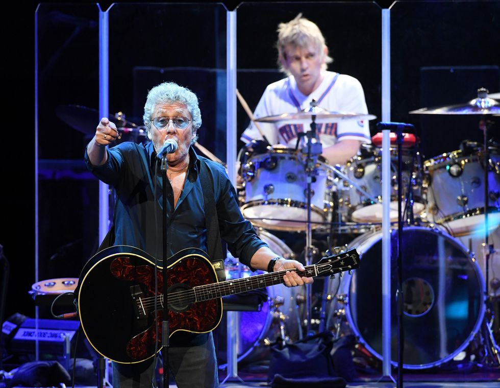 Roger Daltry performs with Zak Starkey