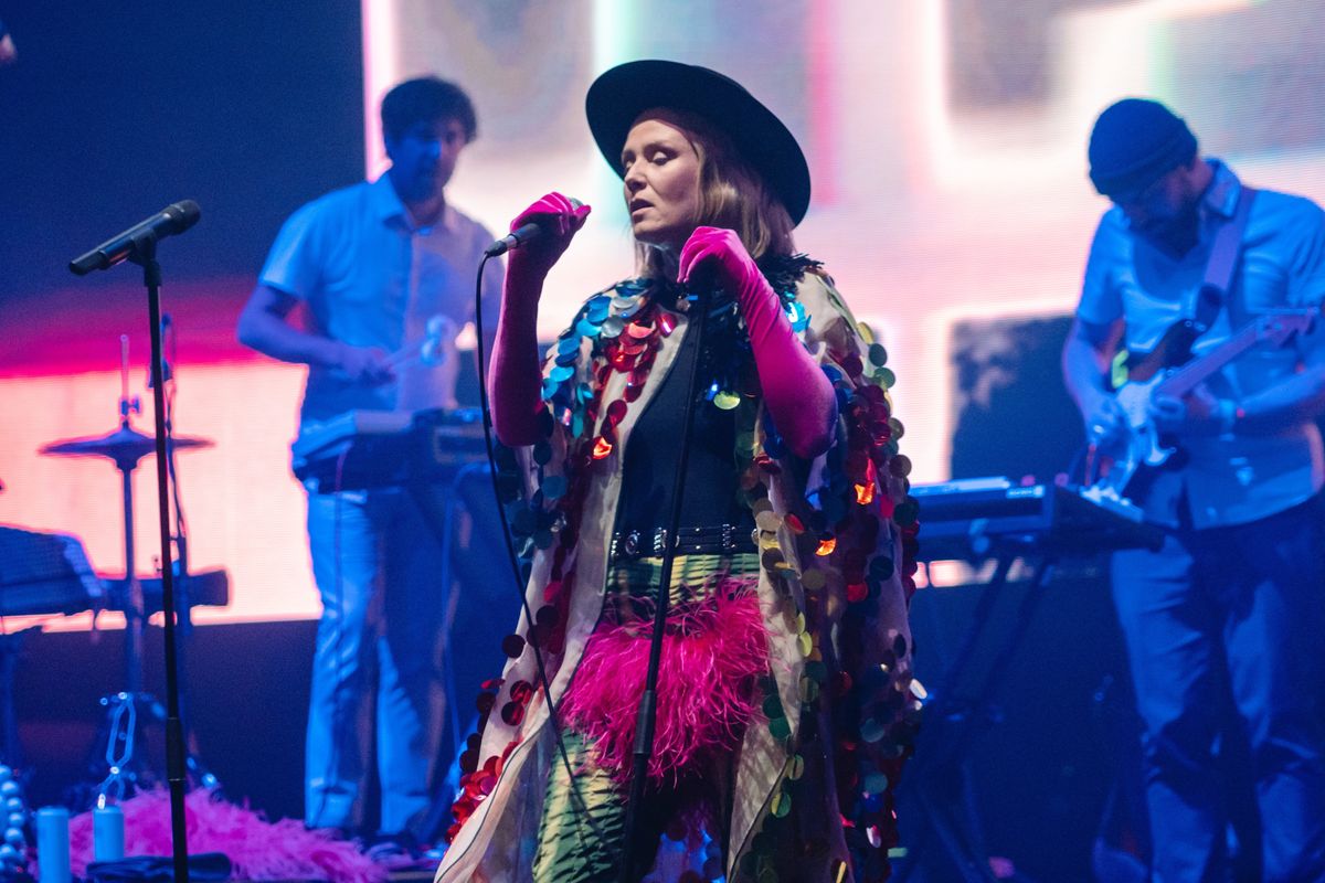 Roisin Murphy performing on stage in 2022