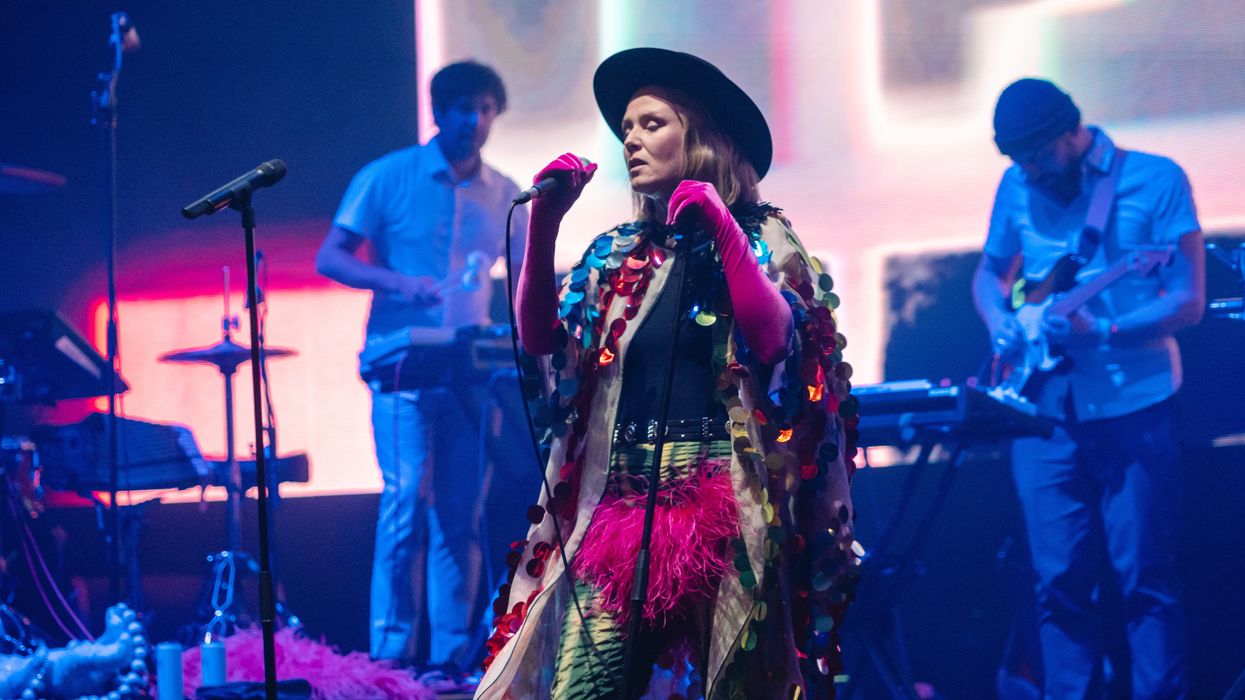 Roisin Murphy performing on stage in 2022