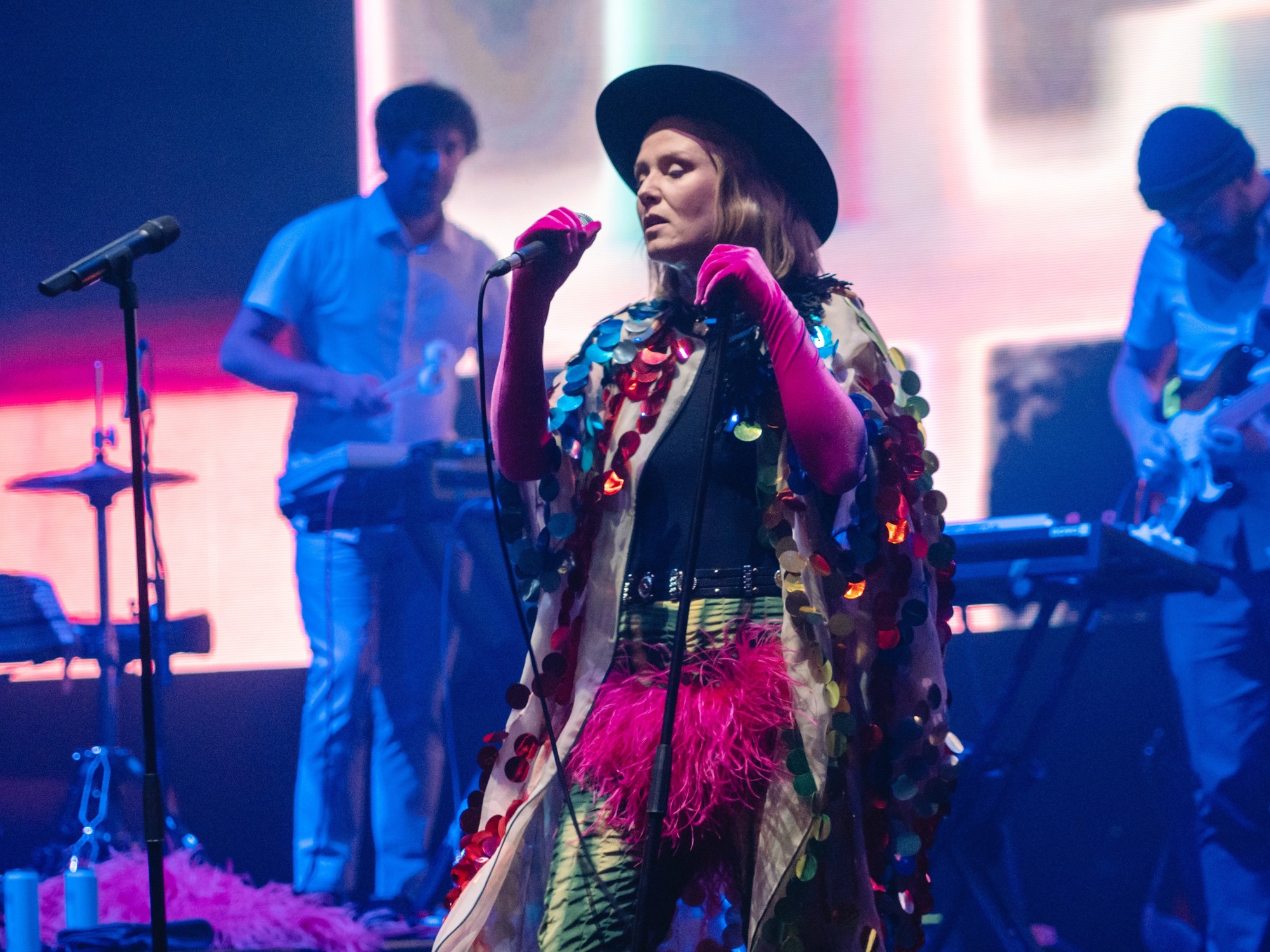 Roisin Murphy performing on stage in 2022