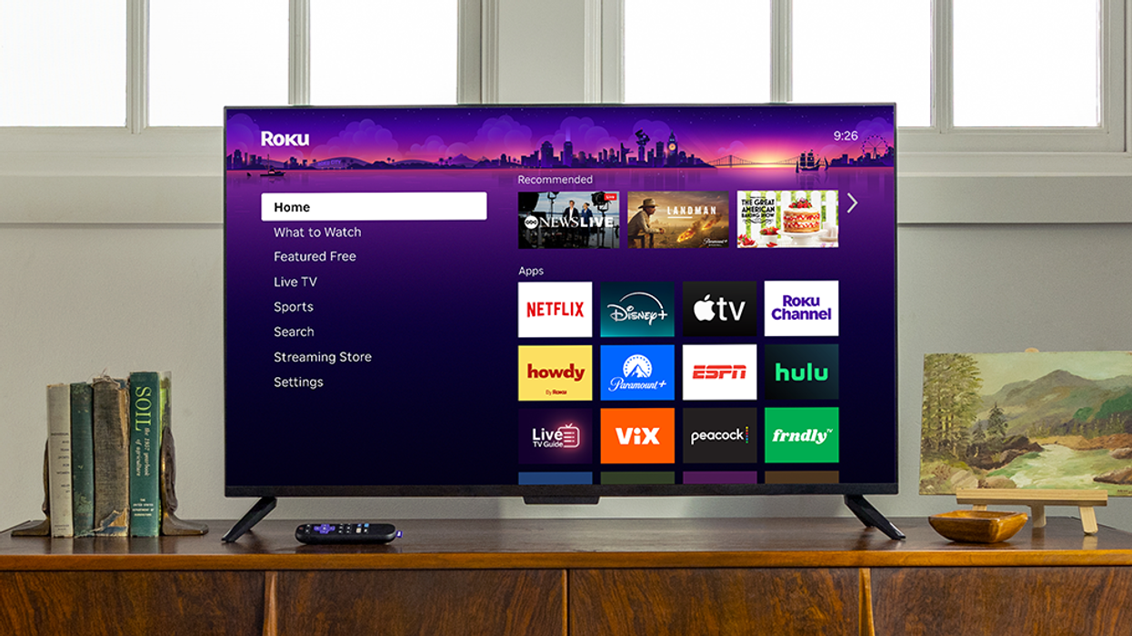 Roku TV display and remote