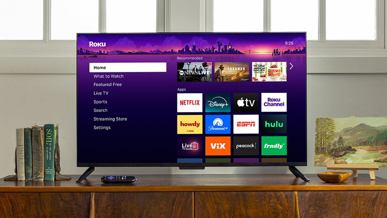 Roku TV display and remote