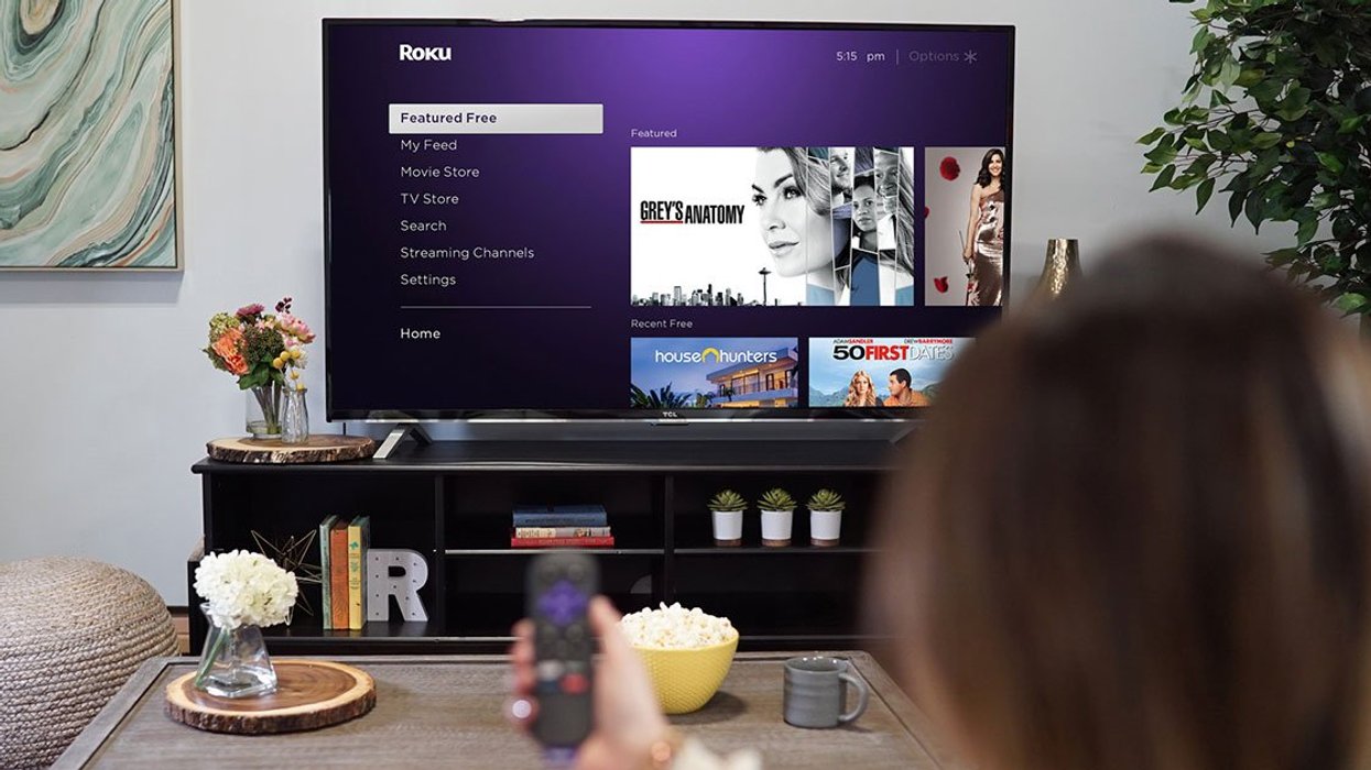 Roku TV in living room