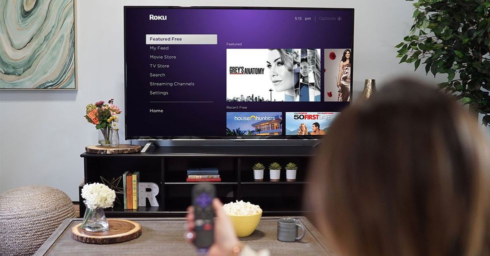 Roku TV in living room
