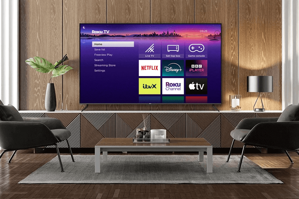 Roku TV in living room
