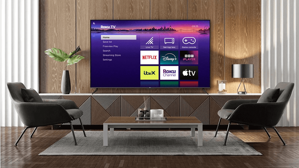 Roku TV in living room