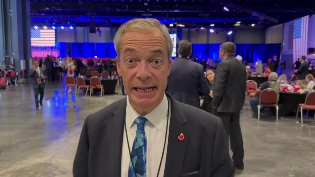 ‘Roll out the red carpet!’ Nigel Farage sends message to Keir Starmer as Donald Trump on brink of victory