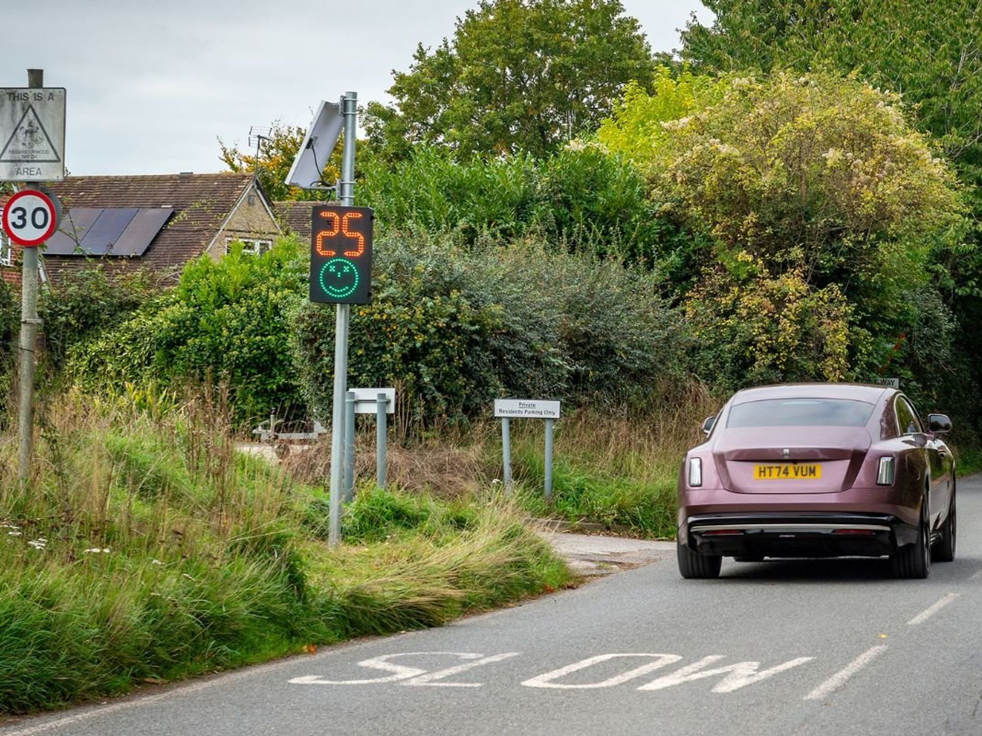 Rolls-Royce funds new Speed Indicator Devices to improve road safety in local community