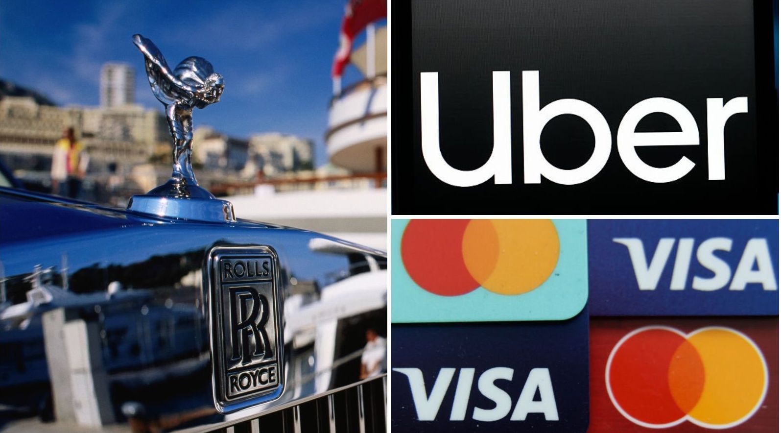 Rolls-Royce, Uber and Visa