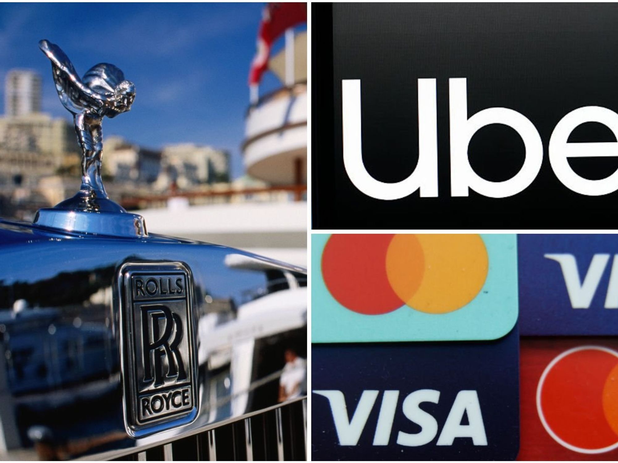 Rolls-Royce, Uber and Visa