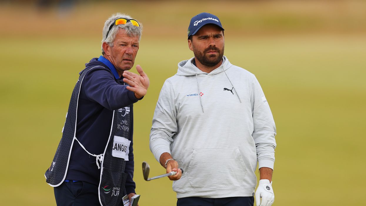 Romain Langasque played just seven holes before withdrawing