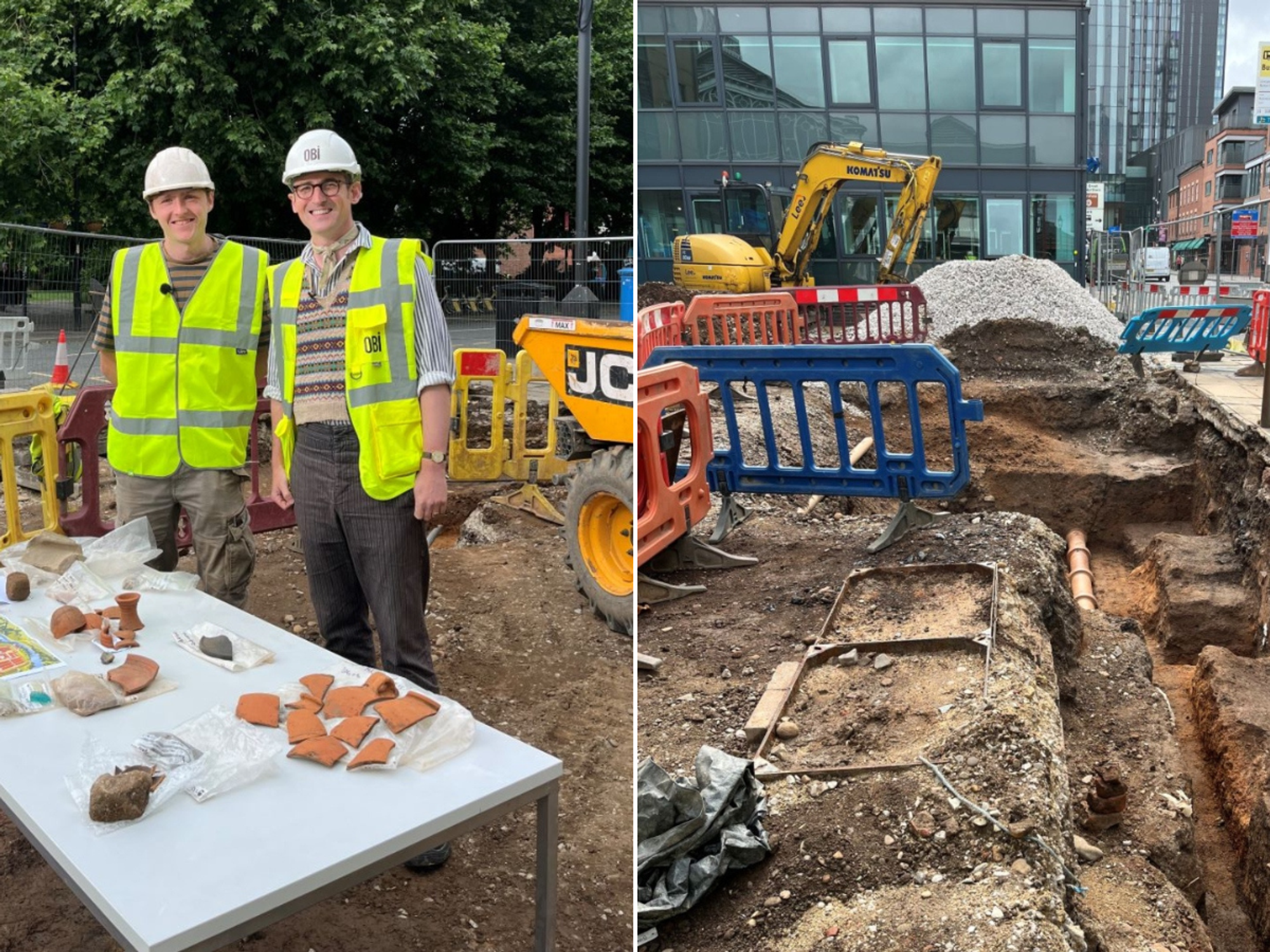 Roman dig site in Manchester