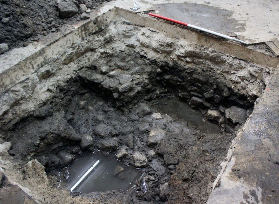 Roman street surface