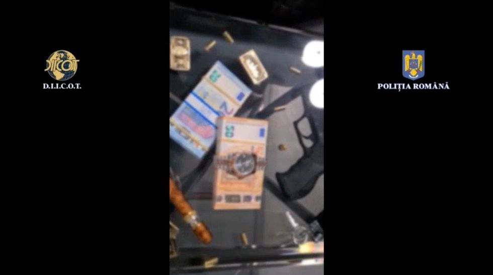 Romania\u2019s Directorate for Investigating Organised Crime and Terrorism released footage of the raid