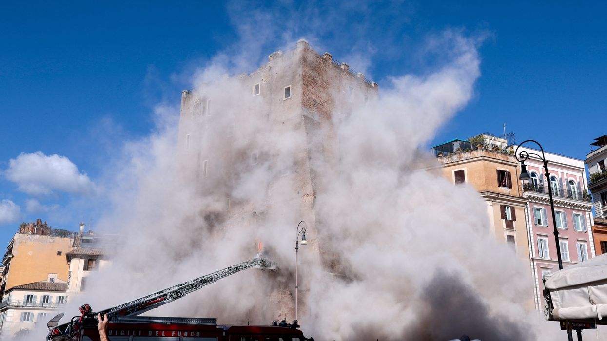 Rome tower collapse