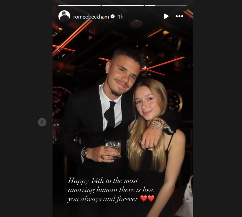 Romeo and Harper Beckham