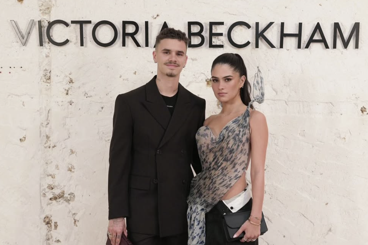 Romeo Beckham and Kim Turnball