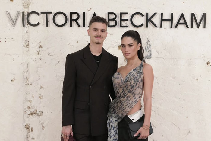 Romeo Beckham and Kim Turnball