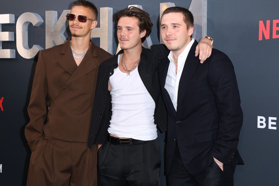Romero, Cruz and Brooklyn Beckham