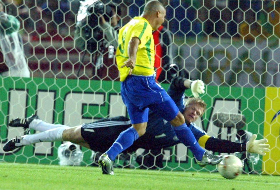 Ronaldo proceeded to score twice for Brazil in the final of the 2002 World Cup