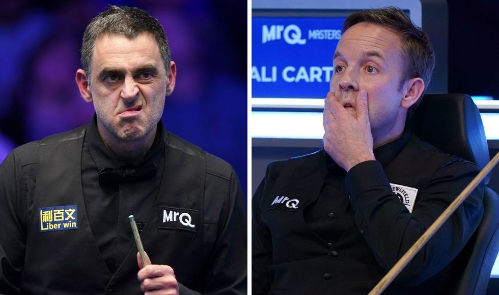 Ronnie O'Sullivan and Ali Carter are involved in an ugly row