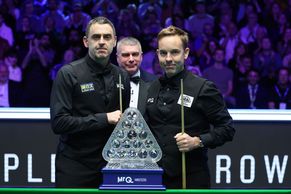 Ronnie O'Sullivan and Ali Carter