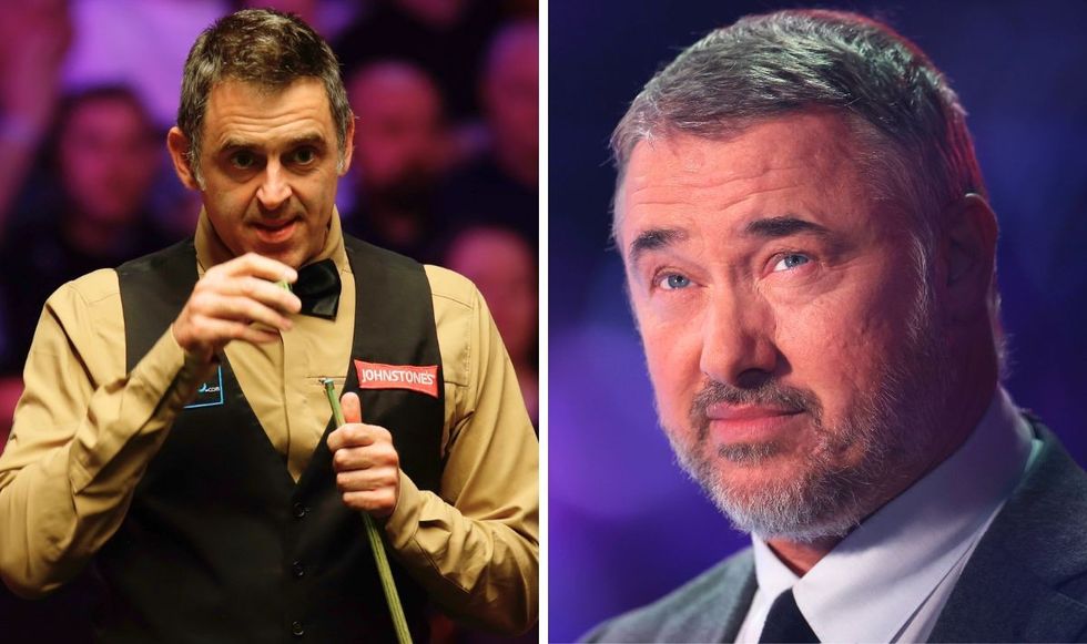 Ronnie O'Sullivan and Stephen Hendry