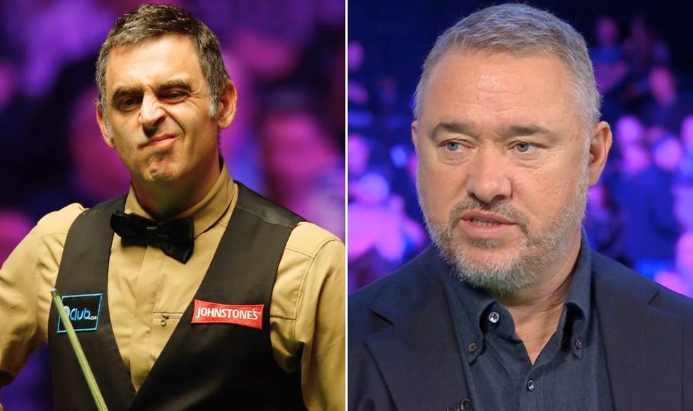 Ronnie O'Sullivan and Stephen Hendry