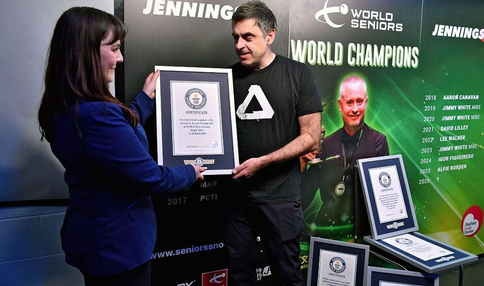 Ronnie O'Sullivan latest achievement saw him claim the record for the highest break in snooker