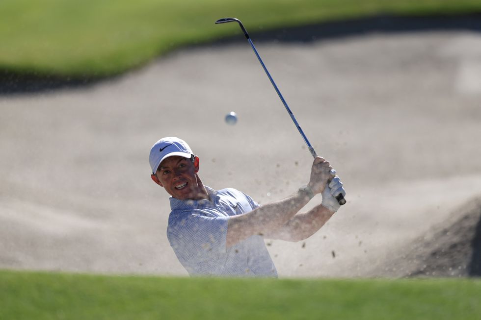 Rory McIlroy chased Jacob Bridgeman all the way - despite plenty of shots ending in the bunker