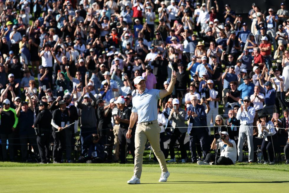 Rory McIlroy finished the tournament with an incredible 30-yard putt but it was not enough to dislodge Jacob Bridgeman at the top