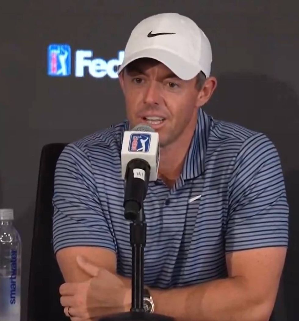 Rory McIlroy has hit back at Talor Gooch