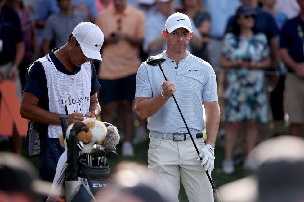 Rory McIlroy hit four bogeys and a double bogey