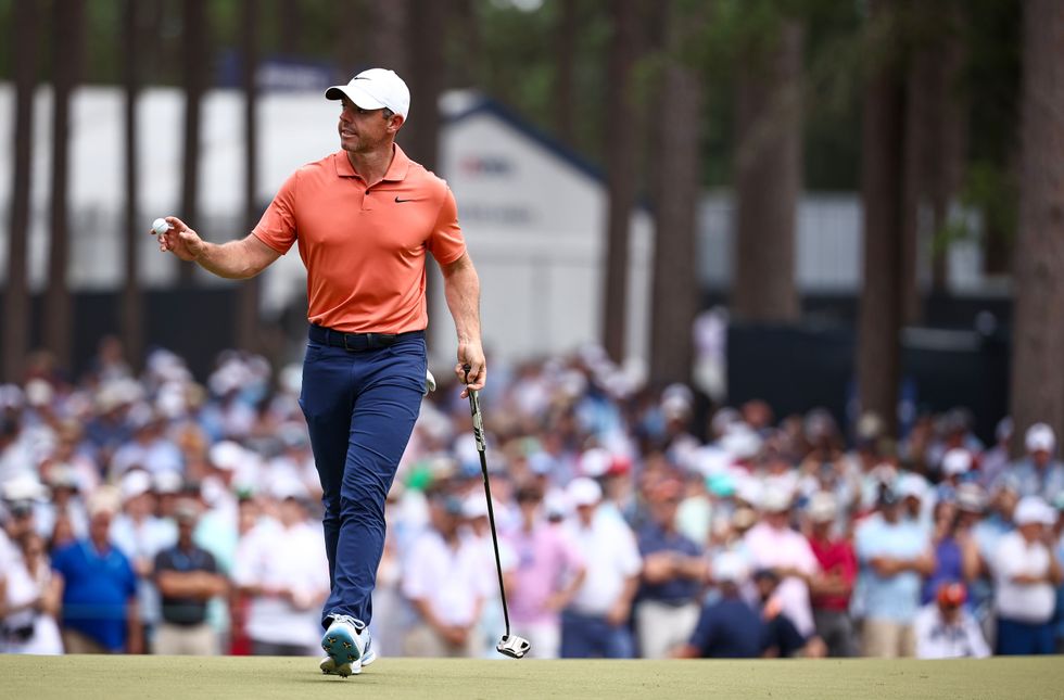 Rory McIlroy is among the chasing group