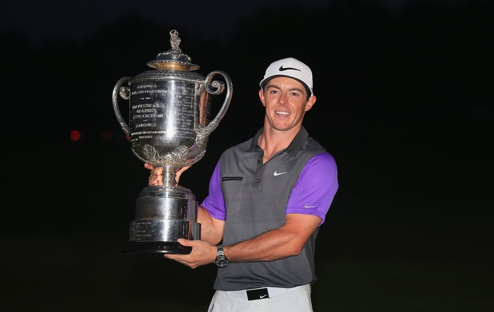 Rory McIlroy is bidding to win the PGA Championship for a third time